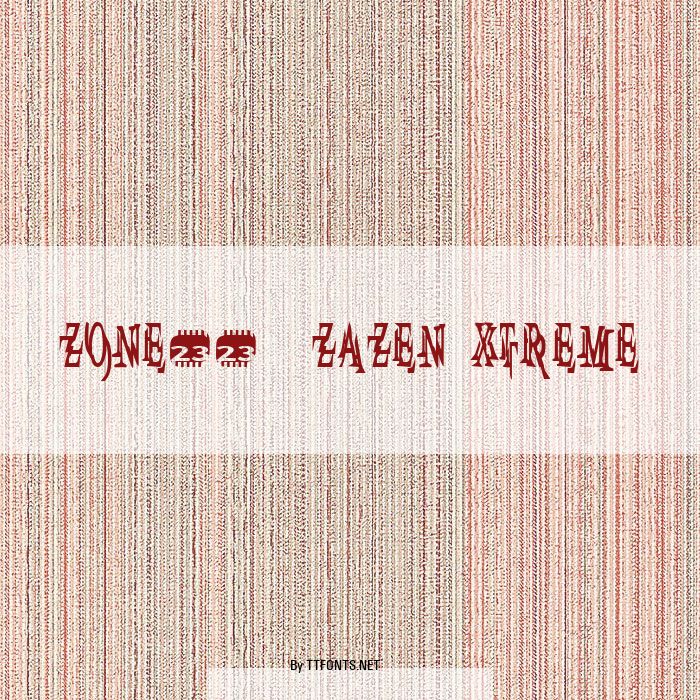 Zone23_zazen xtreme example